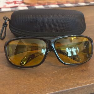 Yellow Lens Sunglasses with Case